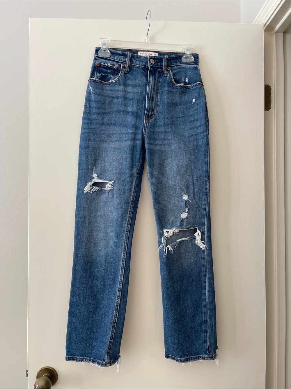 Abercrombie & Fitch The Ankle Straight Ultra High Rise